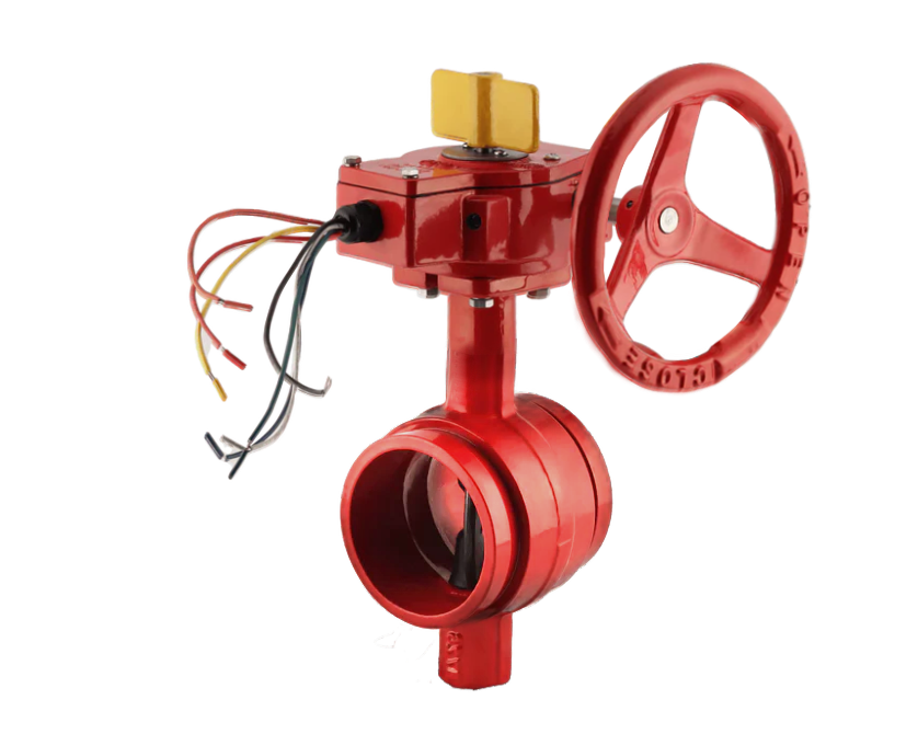 NSBU G Grooved butterfly valve with supervisory switch FM approved Nordic Valves 3