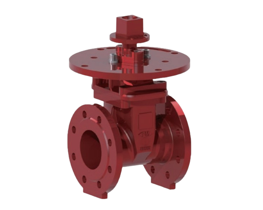 NSG NRS FF Flanged NRS fire protection type gate valve with supervisory switch FM approved Nordic Valves