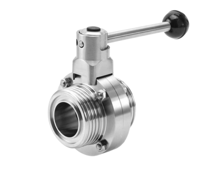 Sanitary butterfly Valve – Threaded