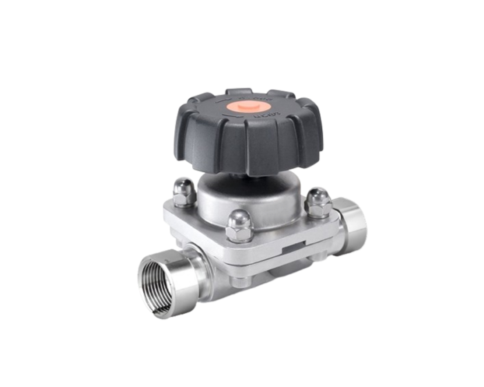 Sanitary manual diaphragm valve with Female Threaded Ends Nordic Valves 1